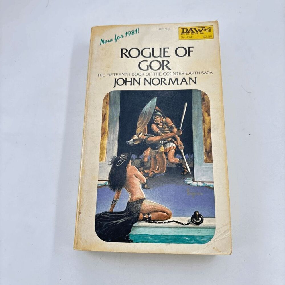 Fiction PB: ROGUE OF GOR by John Norman. 1981. DAW #424. 1st printing